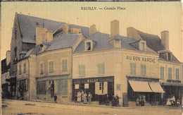 CPA 36 REUILLY GRANDE PLACE (cpa Toilée - Other & Unclassified