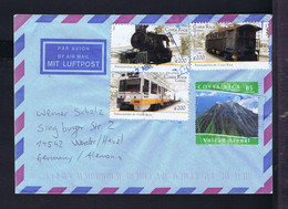 Sp9073 COSTA RICA Railway Trains Transports Volcan 2004 Mailed Wender/Havel - Volcans