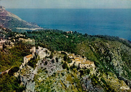 Delcampe - EZE-VILLAGE     ( ALPES MARITIMES )    LE NID D ' AIGLE .  VUE AERIENNE - Eze