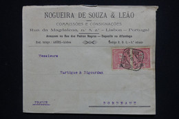 PORTUGAL - Enveloppe Commerciale De Lisbonne Pour La France En 1908 - L 130564 - Lettres & Documents