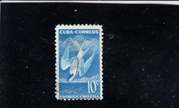 CUBA  1953 - Yvert   EX  17° Uccello -.- - Usados