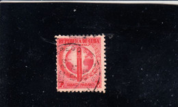 CUBA  1939 - Yvert   258° - Tabacco -.- - Used Stamps