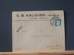 93/547AA LETTRE   TURC 1943 POUR ALLEMAGNE  CENSURE - Briefe U. Dokumente