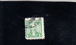 CUBA  1953 - Yvert   402° - Serie Corrente -.- - Usati