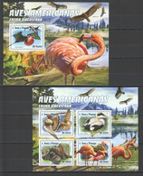 ST1449 2016 S. TOME & PRINCIPE BIRDS AMERICAN FAUNA 1KB+1BL MNH - Autres & Non Classés