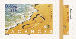 V7437 Variété : N° BC3400 Vacances RF LA POSTE En Rouge Et Pied Brun Au Lieu De Noir + Normal Les 2 Carnets ** - Postzegelboekjes