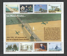 PK230 1995 NICARAGUA MILITARY WORLD WAR II 50TH ANNIVERSARY WWII SH MNH STAMPS - Militaria