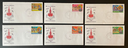 Centrafricaine 1980 Mi. 679 - 684 FDC 1er Jour Cover Olympic Games Jeux Olympiques Moscow Moscou Olympia USSR - Verano 1980: Moscu