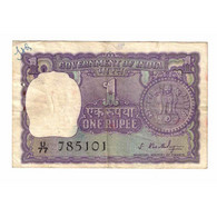 Billet, Inde, 1 Rupee, 1966, KM:77a, TB - India