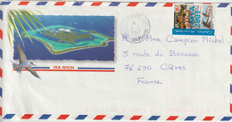 Lettre Polynésie 2002 Pour La France - Storia Postale