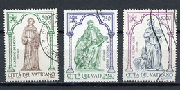 VATICAN: SAINTS DE L'EGLISE -  N° Yvert 1020/1022 Obli. - Used Stamps