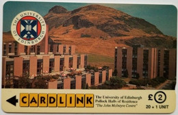 Cardlink 4CKLA  £2 " The University Of Edinburgh " - Eurostar, Cardlink & Railcall