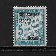 OCEANIE  ( FROCE - 129 )    1926   N° YVERT ET TELLIER  N°  1  N* - Timbres-taxe