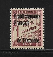 OCEANIE  ( FROCE - 134 )    1926   N° YVERT ET TELLIER  N°  7  N* - Segnatasse