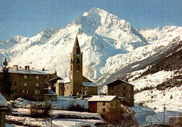 73 LANSLEBOURG MONT CENIS SAVOIR LANSLEVILLARD EGLISE - VUE SUR LA DENT PARRACHEE SOUS LA NEIGE - Val Cenis