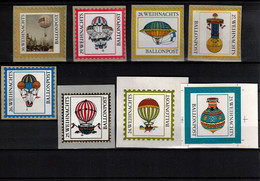 Austria / Oesterreich Christkindl Ballonpost Labels - Balloon Covers