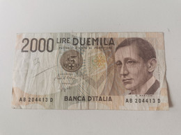 Italie Billet, 2000 Lire 1990 . - 2000 Lire