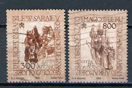 VATICAN: VOYAGES DE JEAN-PAUL II -  N° Yvert 1121+1123 Obli. - Used Stamps