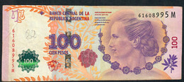 ARGENTINA P358b 100 PESOS 2012 Signature 83 # M     AVF NO P.h. - Argentina