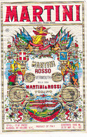 W4250-MARTINI ROSSO LABEL, VERMOUTH, TORINO, DRINKS, BAR AND FOOD - Alkohole & Spirituosen