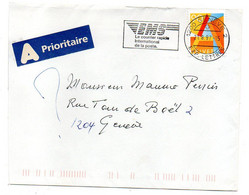 Suisse --1997--Lettre De GENEVE Pour Geneve ..timbre Seul Sur Lettre...Courrier EMS.....à Saisir - Covers & Documents