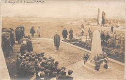 93-LE BOURGET- CARTE-PHOTO-1919 CELEBRATION AU MONUMENT AUX MORTS - Le Bourget