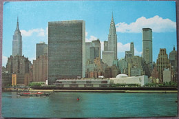 NEW YORK USA UNITED STATES UNITED NATIONS SKYLINE GIANT XL CARTE POSTALE ANSICHTSKARTE CARTOLINA POSTCARD PC PC AK - Long Island