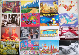 1200  Kitsch,Kunst,Glückwunsch,Werbe-AK,  Alle Im Format Von Ca. 10,5 X 15 Cm, überw.nach 1950, - 500 Postkaarten Min.