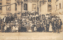 71-MARCIGNY-CARTE-PHOTO- CONCOURS AGRICOLE DE MARCIGNY 10 AOÛT 1913 - Andere & Zonder Classificatie