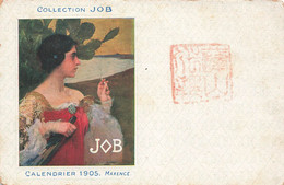 CPA Illustrateur  JOB Calendrier 1905 Maxence - Femme Fumant Une Cigarette Devant Un Cactus - Otros & Sin Clasificación