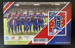 Cape Verde Cabo Verde 2012 Mi. Bl. 45 Football Fußball Soccer Tubaroes Azul CAN Africa Cup 2013 - Kaapverdische Eilanden