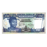 Billet, Eswatini, 10 Emalangeni, Undated 1995, Undated 1995, KM:24a, NEUF - Swaziland