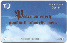 Jamaica - C&W (GPT) - Peace On Earth, 19JAMC, 1995, Used - Jamaïque