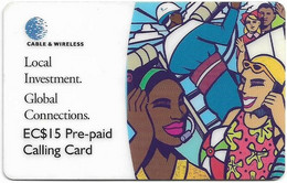 St. Vincent - C&W - Local Investment, Exp. 04.2000, GSM Refill 15EC$, Used - St. Vincent & The Grenadines