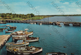 CARTOLINA  ALGHERO FERTILIA,SASSARI,SARDEGNA,RIVIERA DEL CORALLO-PONTE ROMANO SULLA STAGNO CALICH,VIAGGIATA 1970 - Sassari