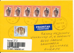 Romania Registered Cover Sent To Denmark Bucuresti 19-1-2011 - Briefe U. Dokumente