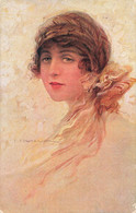 CPA Illustrateur - Corbella - Portrait De Femme - Tampon Censure Italienne Verificato Per Censura Au Verso En 1918 - Corbella, T.