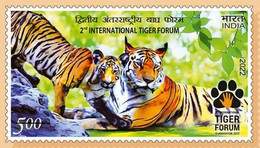 India New *** 2022 2nd International Tiger Forum , Endangered , Animal, Panthera Tigris , MNH (**) Inde Indien - Neufs