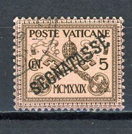 VATICAN: TIMBRES TAXE -  N° Yvert 1 Obli. - Segnatasse