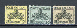 VATICAN: TIMBRES TAXE -  N° Yvert 15+16+17** - Strafport