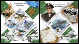 NIGER 2022 - WW2: Doolittle Raid, M/S + S/S Official Issue [NIG220145] - 2. Weltkrieg