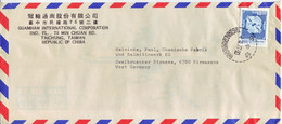 CHINA-TAIWAN  Luftpostbrief  Airmail Cover Lettre 1977 Taichung To Germany - Cartas & Documentos