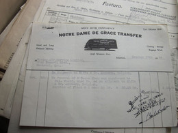 Montreal Notre Dame De Grace Transfer Invoice The A W W Kyle Company - Canada
