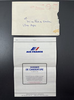 AIR FRANCE Lot Enveloppe Avec Flamme Concorde + Formulaire Dossier De Candidature - Zonder Classificatie