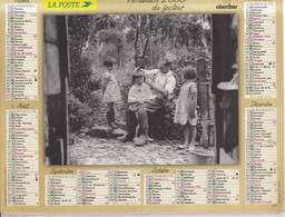 Almanach Du Facteur, Calendrier De La Poste, 2006, COTE D'OR, Le Coiffeur à La Maison, Jeu D'enfants. - Grand Format : 2001-...