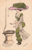 CPA Illustrateur - G Mouton - Les Entravées - Comment Faire - Femme Devant Des Toilettes - WC - Mode - Otros & Sin Clasificación