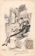 CPA Illustrateur - Une Femme Et Un Homme Très Proche Dans Un Wagon De Train - Seduction - Oblitéré A Marseille En 1903 - Ohne Zuordnung