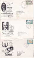 CANADA 1960s  3 FDC COVER TO ENGLAND. - Lettres & Documents