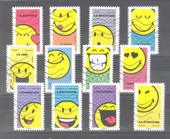 France Autoadhésifs Oblitérés (Série Complète : SMILEY) (lignes Ondulées) - Used Stamps