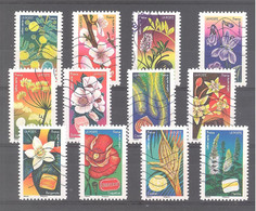 France Autoadhésifs Oblitérés (Série Complète : Fleurs Et Douceurs) (lignes Ondulées) - Used Stamps
